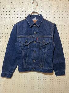 【14】70's VINTAGE Levi's 70805 Denim Jacket BigE boys 70年代 リーバイス デニム ジャケット ビッグE Gジャン ボーイズ 不均等V F419