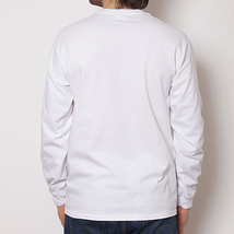 ギルダン GILDAN 2400 長袖 ロングスリーブTシャツ Ultra Cotton ウルトラコットン 6.0 oz ロンT ホワイト XLサイズ 新品 送料無料_画像5