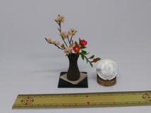 maco's miniature flower ♪桜と椿の生け花♪_画像3