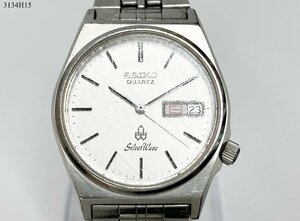 ★ SEIKO セイコー Silver Wave シルバーウェーブ 8229-7040 クォーツ デイデイト 3針 メンズ 腕時計 3134H15-18