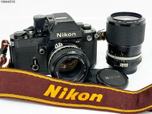 ★シャッターOK◎ Nikon ニコン F2 NIKKOR 50mm 1:1.4 43-86mm 1:3.5 フォトミックAS 一眼レフ フィルムカメラ ボディ レンズ 15944O15-9
