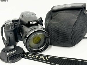 ★Nikon ニコン COOLPIX P900 クールピクス ブラック コンパクト デジタルカメラ バッテリー有 ケース付 動作未確認 15974O13-8
