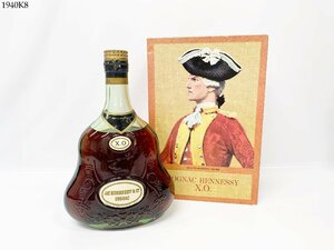 ★未開栓 JA's HENNESSY＆Co. XO ジャズ ヘネシー コニャック グリーンボトル 700ml ブランデー 洋酒 古酒 箱付き 1940K8.