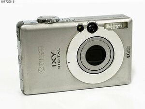 ★Canon キャノン IXY DIGITAL 50 PC1101 シルバー コンパクト デジタルカメラ バッテリー有 動作未確認 15772O15-12