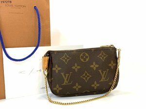 ★LOUIS VUITTON ルイヴィトン モノグラム ミニ ポシェット アクセソワール M58009 アクセサリーポーチ ハンドバッグ 1972T8-13