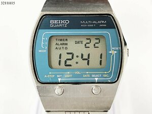 ★稼働品◎ SEIKO セイコー MULTI-ALARM マルチアラーム A029-5000 クォーツ デジタル メンズ 腕時計 電池交換済 3211H15-16