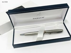 ★筆記OK◎ PARKER パーカー SONNET ソネット ボールペン シルバーカラー 筆記用具 ケース付き 4673N8-21