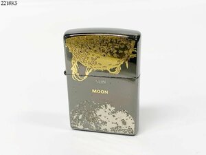 ★着火OK◎ ZIPPO ジッポー SUN MOON EARTH 宇宙 プラネット 1995年製 オイルライター 両面加工 喫煙具 2218K5-20