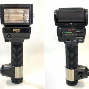 ★発光OK◎ SUNPAK サンパック G4500DX FLASH カメラ フラッシュ ストロボ 動作未確認 フィルターキット カラーフィルター 2007T12-11の画像2