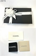 ★CHANEL シャネル パテントレザー 二つ折り 長財布 ブラック シルバー金具 マトラッセ ステッチ ココマーク CC 黒 箱 1987T8-13_画像8