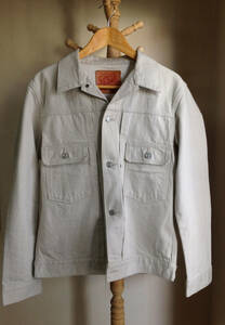 Denime Denime high class Tracker jacket G Jean 2nd white M-L size super-beauty goods 