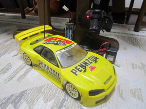 即走行 タミヤ TA03F シャーシ 希少 1/10 ペンズオイル ニッサン GT-R カスタム NISSAN PENNZOIL スカイライン TAMIYA SKYLINE rarechassis