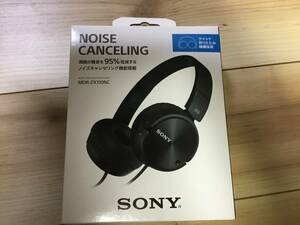 送料無料　ソニー(SONY) 有線 ノイズキャンセリング　ヘッドホン ブラック MDR-ZX110NC　ヘッドフォン