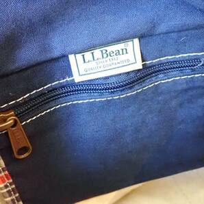 【L.L.Bean エルエルビーン】ミニトートバック/キルトデザイン/上部ファスナー☆正規品の画像9