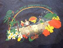 【NIKE ナイキ】ハワイ☆ビンテージTシャツ☆HAWAIIAN FOOTRACE☆ メンズsize(M)ネイビー_画像5