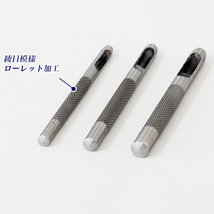 ホールポンチ 3本組セット/3mm 4mm 5mm/穴あけポンチセット3pc/ベルトポンチ、ハンドパンチ、パンチャー、皮ポンチ、ハトメポンチ_画像4