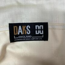 DAKS ダックスプレス入りスラックスパンツカーキカジュアル ポケット有 ウエスト滑り止め加工有 91 C8744_画像6