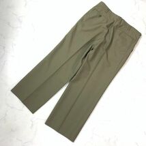 DAKS ダックスプレス入りスラックスパンツカーキカジュアル ポケット有 ウエスト滑り止め加工有 91 C8744_画像5