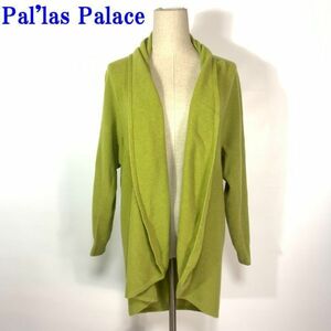 palaspa less cardigan wool do Le Mans sleeve yellow green Pal'las Palace long sleeve easy light green urug I wool 0 C8818