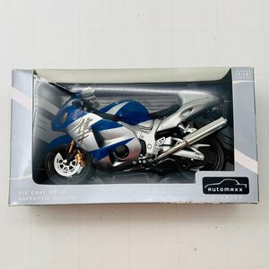 新品未開封 アオシマ 完成品バイクシリーズ 1/12 SUZUKI GSX 1300R ハヤブサ ブルー