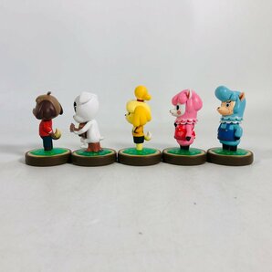 中古 amiibo アミーボ どうぶつの森シリーズ 5種 セット しずえ ケント とたけけ カイゾー リサの画像4