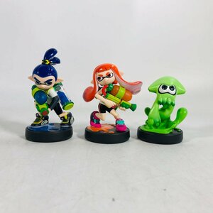 中古 amiibo アミーボ スプラトゥーン イカ ガール ボーイ 3種 セット