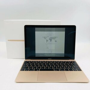 ジャンク MacBook 12インチ (Mid 2017) Core m3 1.2GHz/8GB/SSD 256GB ゴールド MNYK2J/A