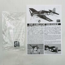 新品未組立 ハセガワ 09134 JT34 1/48 F6F-3 ヘルキャット USS エセックス Hasegawa HELLCAT USS ESSEX_画像4