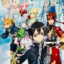 中古品 THE ART OF SWORD ART ONLINE ソードアートオンライン D キャリバー編 マザーズ・ロザリオ編 ワイドタペストリー_画像1