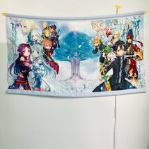 中古品 THE ART OF SWORD ART ONLINE ソードアートオンライン D キャリバー編 マザーズ・ロザリオ編 ワイドタペストリー_画像2