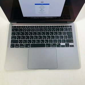 美品 MacBook Air Retina 13インチ (Late 2020) Apple M1 8コア/8GB/SSD 256GB スペースグレイ MGN63J/A 動作確認済みの画像3