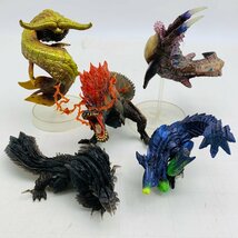 難あり中古品 CAPCOM カプコン モンスターハンター モンスター生態図鑑 ジンオウガ亜種 怒り喰らうイビルジョー 他 5種セット_画像1