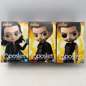 新品未開封 Qposket MARVEL AVENGERS INFINITY WAR THOR マイティー・ソー LOKI ロキ 3種セット