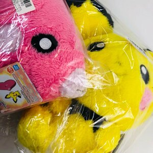 新品 ポケットモンスター ほっこりいやされ でっかいぬいぐるみ ピチュ ラブカス 2種 セット