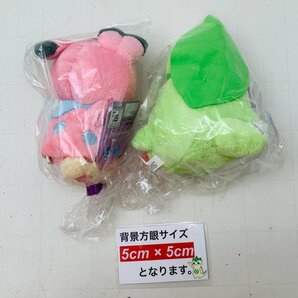 新品 ポケットモンスター ポケモン ほぺぴた ぬいぐるみ チコリータ ブルー 2種 セットの画像4