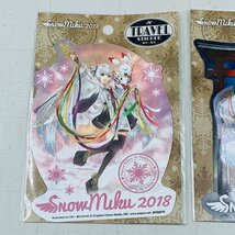 新品未開封 初音ミク 雪ミク SNOW MIKU 2018 トラベルステッカー やすも KEI 2種セット_画像2