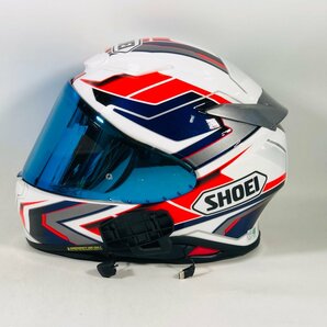 現状品 SHOEI ショウエイ フルフェイスヘルメット TC-10 Mサイズ + B+COM SB6X付きの画像6