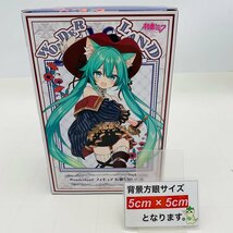 新品未開封 タイトー 初音ミク Wonderland フィギュア 長靴を履いた猫_画像2