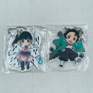 中古品 鬼滅の刃×ufotable cafe DINING ハロウィン 第1弾 ランダムアクリルチャーム 竈門炭治郎 栗花落カナヲ 2種セット