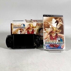 中古難あり PSP PSP-3000 ワンピース ROMANCE DAWN 冒険の夜明け 麦わらの一味EDITION セット ケーブル欠品