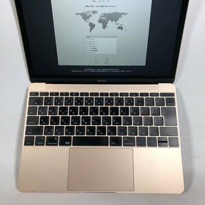 ジャンク MacBook 12インチ (Early 2015) Core M 1.1GHz/8GB/SSD 256GB ゴールド MK4M2J/Aの画像3