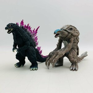 難あり中古品 東宝怪獣シリーズ ゴジラ2000 ミレニアム ゴジラ オルガ ソフビ 2種セット