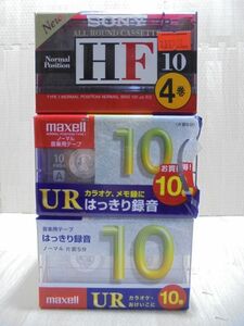 カセットテープ　24本 まとめて／SONY HF10×4巻 + maxell UR10 × 20巻