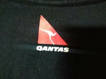 QANTAS カンタス航空 ユニクロ コラボ Tシャツ 長袖 ロゴ ブラック ロンT_画像6