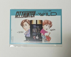 シティハンター 非売品ポストカード 未開封品 やずや にんにく卵黄WILD購入特典 CITY HUNTER 週間少年ジャンプ 冴羽 槇村香 冴羽リョウ