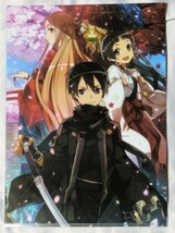 SAO 劇場版ソードアート・オンライン オーディナル・スケール クリアファイル キリト アスナ リーファ シノン シリカ abecイラスト柄_画像2