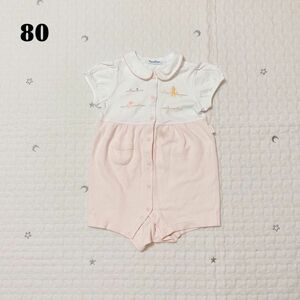 familiar　ファミリア　半袖ロンパース　子供服　ベビー服　女の子　80　*