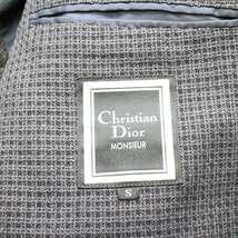 即決 Christian Dior Monsieur クリスチャンディオール 背抜き ジャケット 夏用 シルク混 サイズS メンズ #870027_画像4