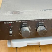 3AA9 希少 YAMAHA NSSeries C-2a コントロールアンプ ヤマハ オーディオ機器 中古 現状品 通電のみ確認済み_画像3