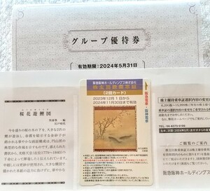 阪急阪神ホールディングス　株主回数乗車証２回カード（2024年11月30日まで）グループ優待券（2024年5月31日まで）送料無料